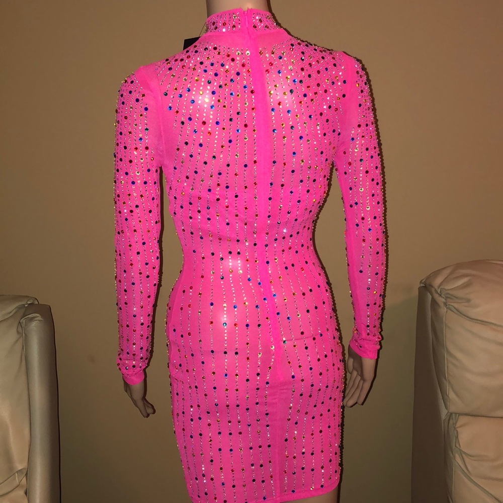 Pink Rhinestone Dress 💗💕💖